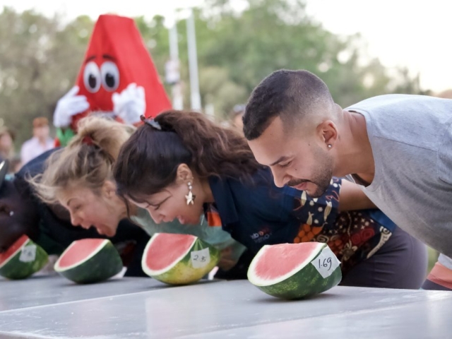 watermelon eating competition at the Kununurra Ag show 2026
