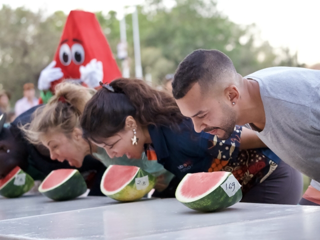 watermelon eating competition at the Kununurra Ag show 2026
