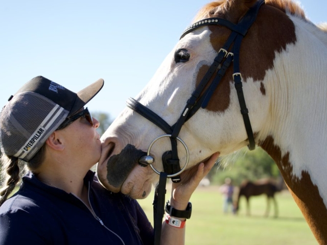 a woman and her horse