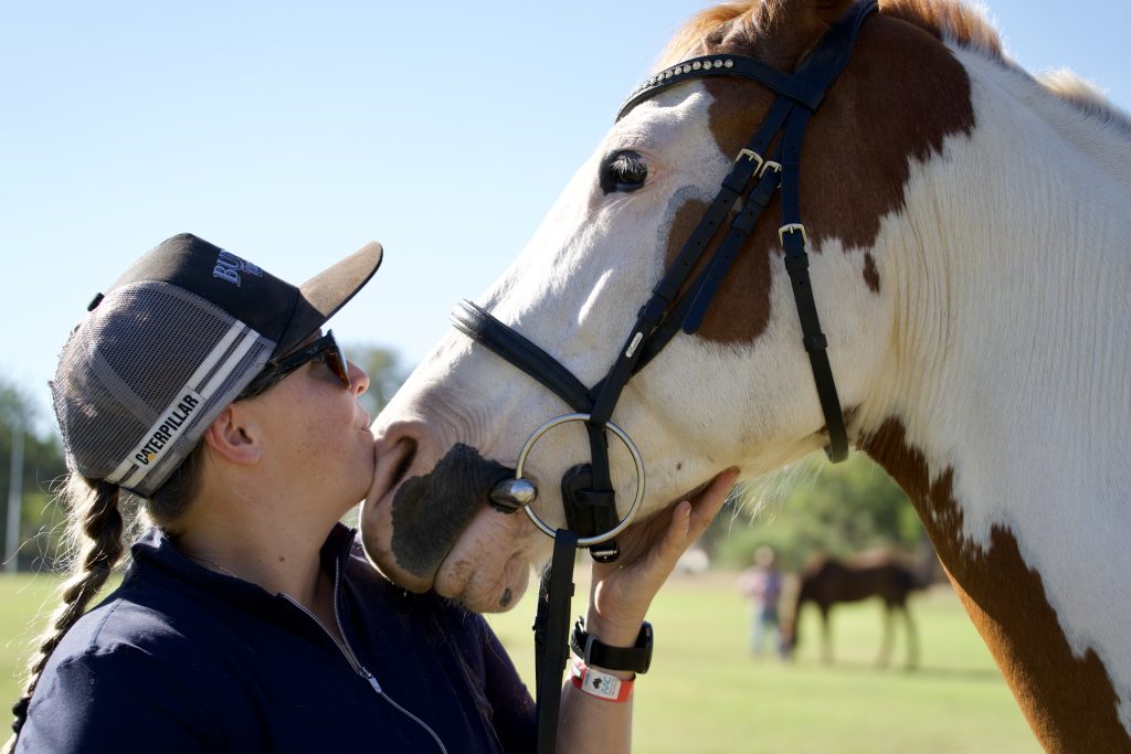 a woman and her horse