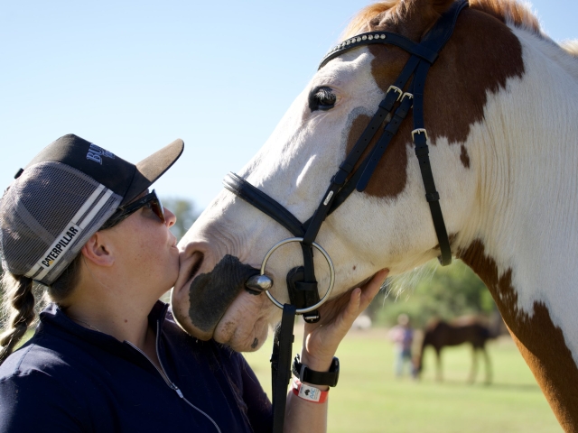 a woman and her horse