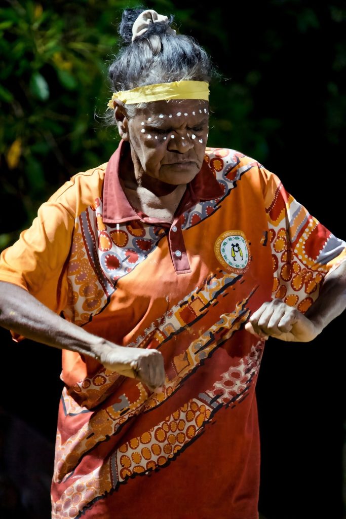 elder traditional dance at waringarri Kununurra